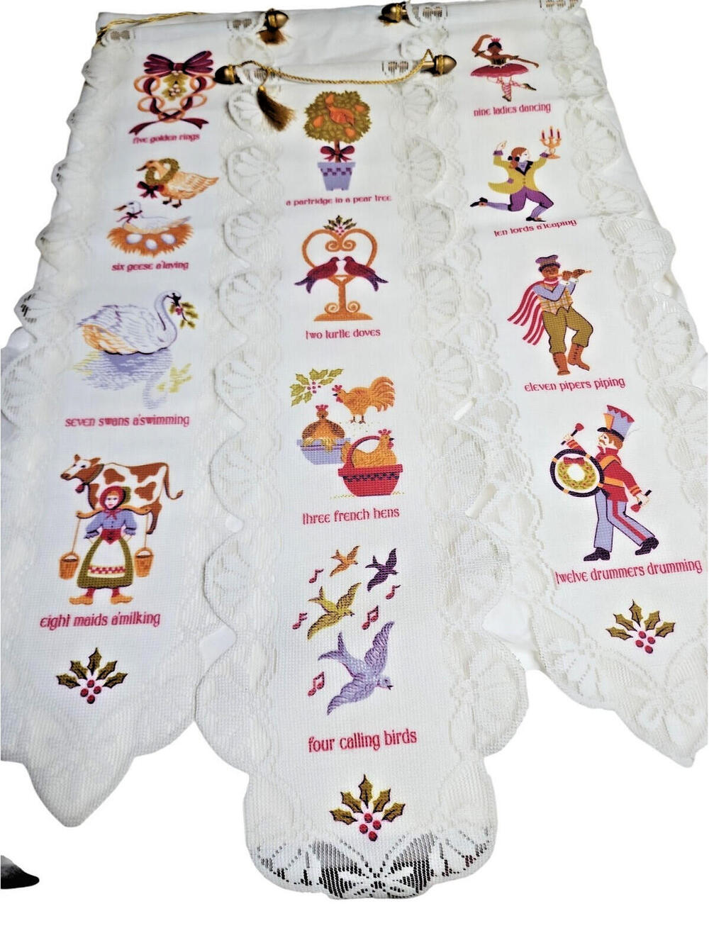 3  Wall Hangings The Twelve Days of Christmas